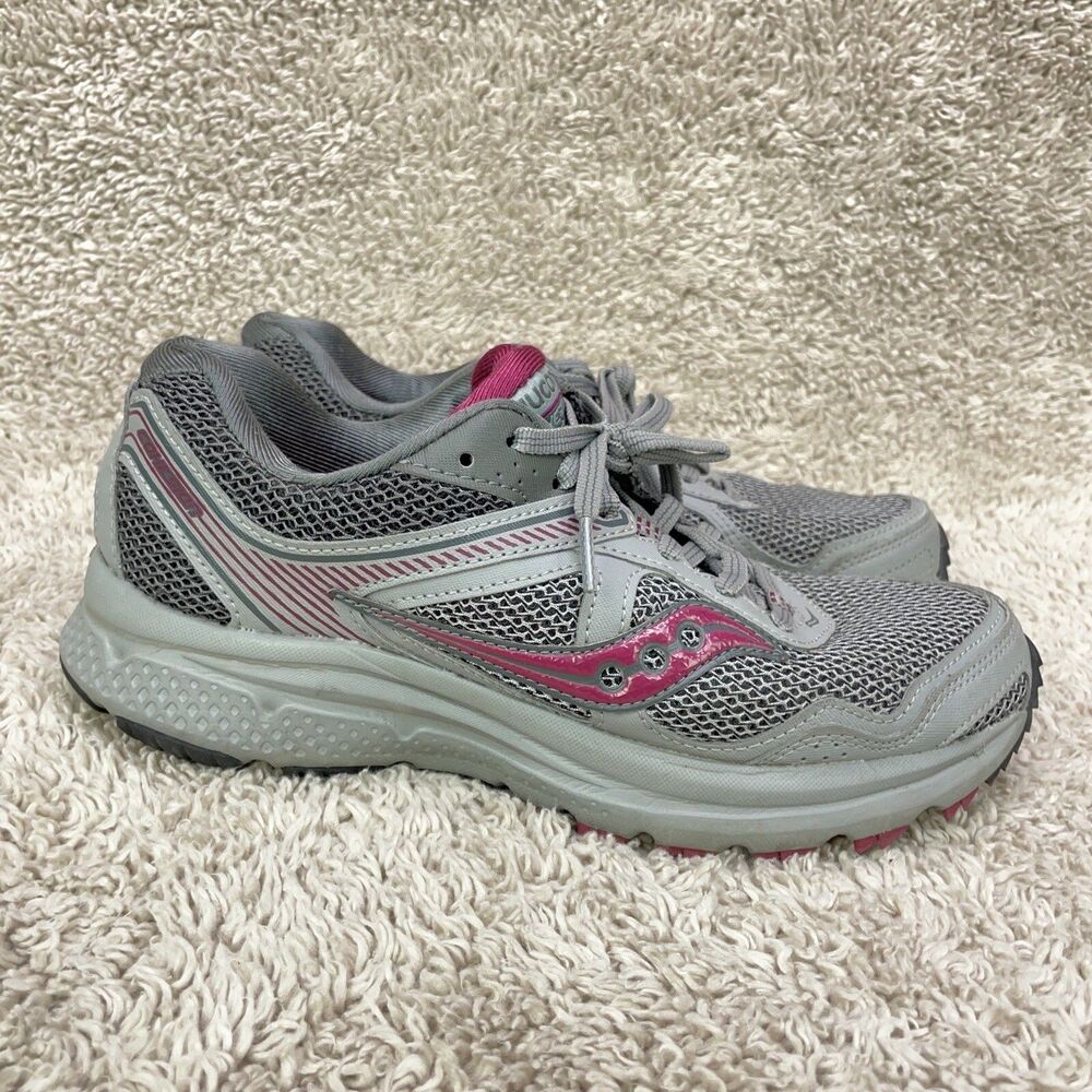 Saucony S15354-1 Women's Grey/Plum Cohesion 10 Running Athletic Shoe Size 6.5